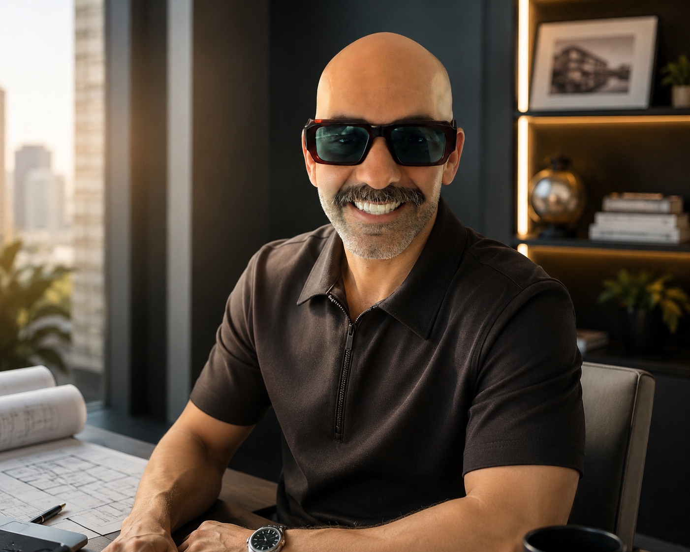 Irving Ravelo, fundador de Zaravelo, en oficina de desarrollo inmobiliario